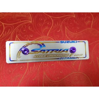 Xã lỗ bảng tên satria titan tặng kèm 2 ốc Gr5 xanh tím