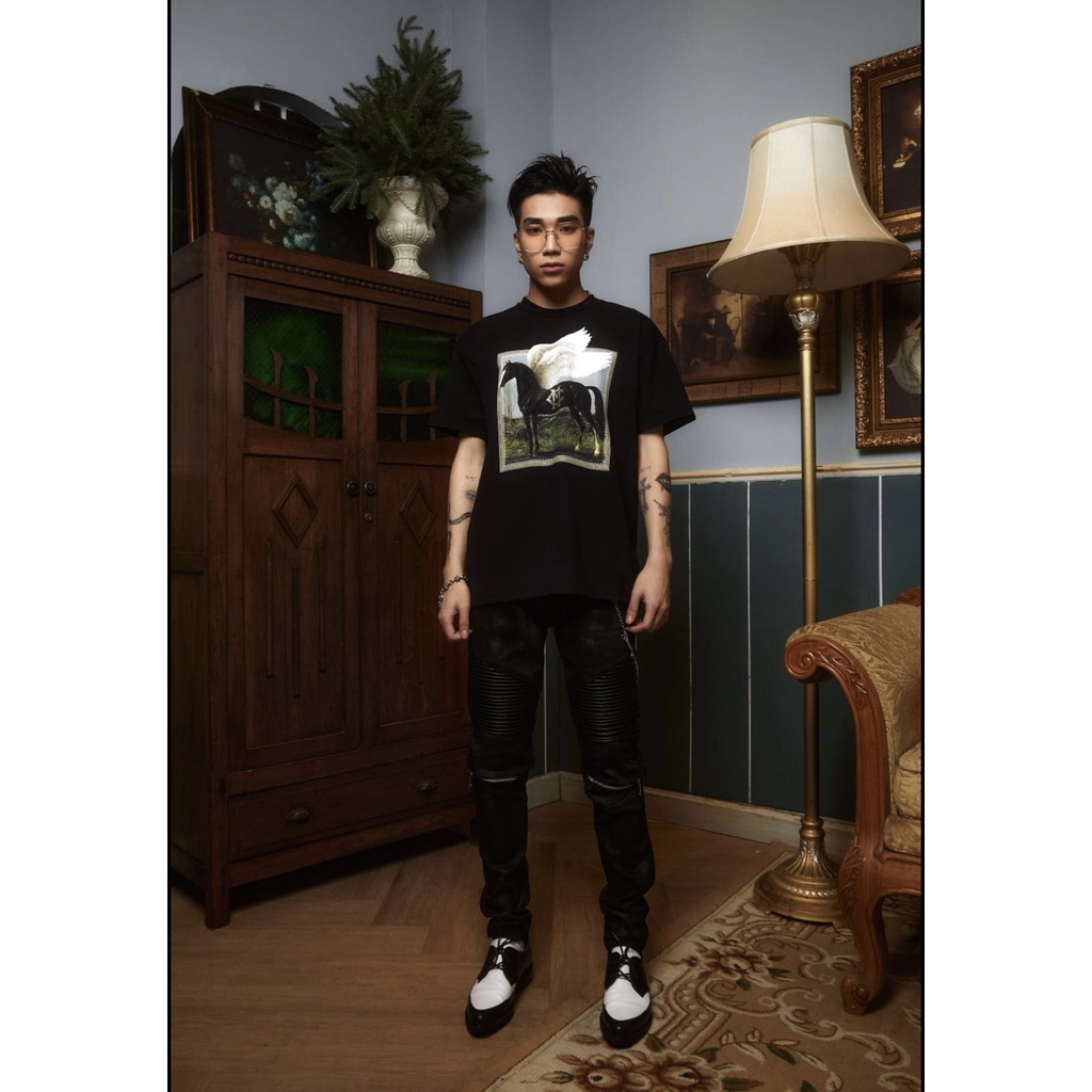 Áo thun tay lỡ Mikenco Pegasus , áo thun nam nữ unisex , Cocmer_vn