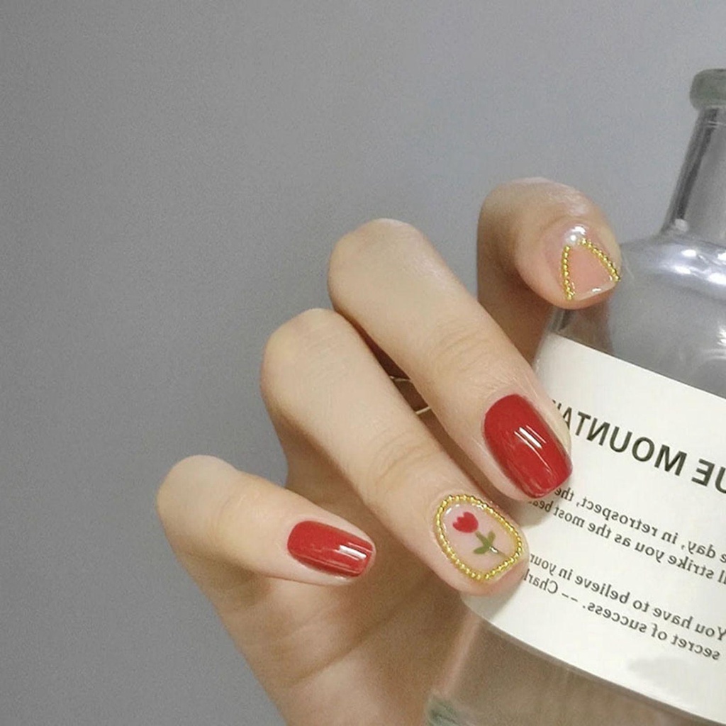 Hộp 24 Móng Tay Giả Đầu Tròn Có Thể Tháo Rời Được MIHAN1