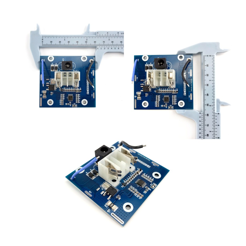 Bộ vỏ mạch pin 2 hàng 10 cell có đèn báo pin dùng cho máy khoan, siết bu lông, cưa kiếm TQ HTC M1