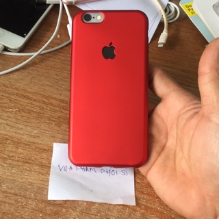 Ốp dẻo nhung đỏ iphone 6/6s