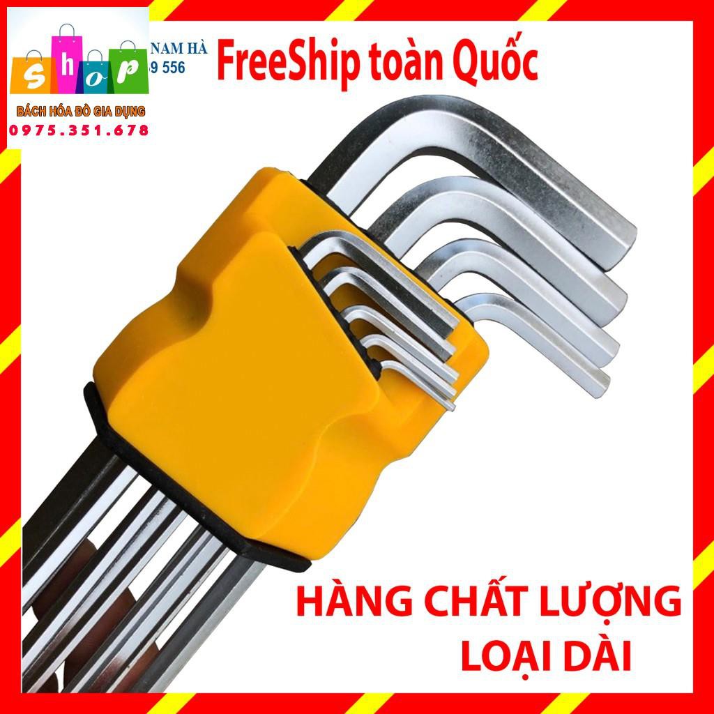 Bộ lục giác đầu bi, đầu hoa thị đa năng 9 món / bộ lục lăng / bo luc giac / bộ lục giác xịn / bộ lục giác-Giadung24h