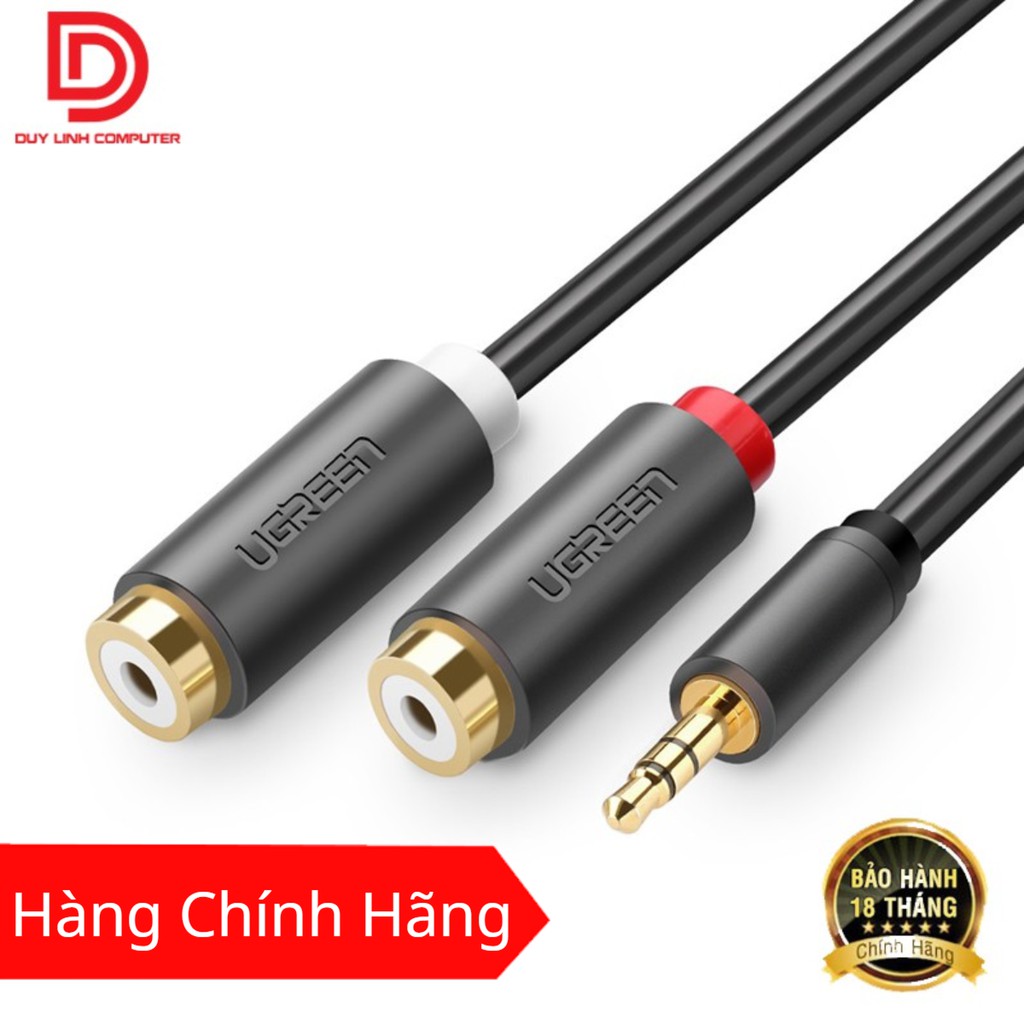 Cáp Audio Ugreen 10547 - chuyển jack 3,5mm sang 2 hoa sen (âm)