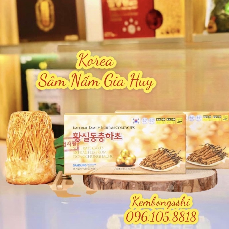 [Mã GROSALE2703 giảm 8% đơn 250K] [HÀNG MỚI VỀ] Viên Uống Đông Trùng Hạ Thảo Hàn Quốc, Hộp 10Viên