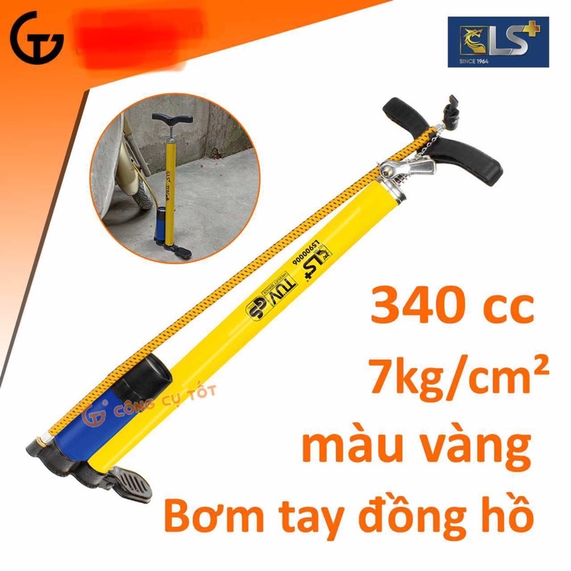 BƠM TAY CÓ BÌNH HƠI 7 KG VÀ ĐỒNG HỒ, DUNG TÍCH 340CC LS+