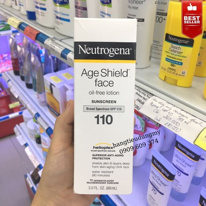 Kem chống nắng dưỡng da chống lão hóa Neutrogena Age Shield SPF 70