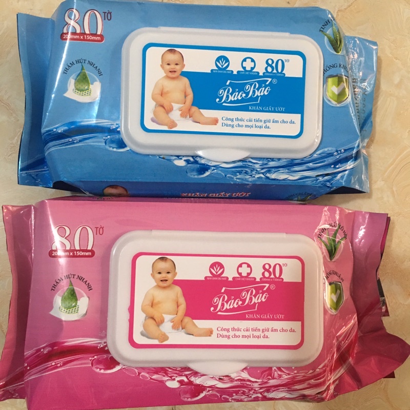 Khăn ướt bảo bảo 80 tờ