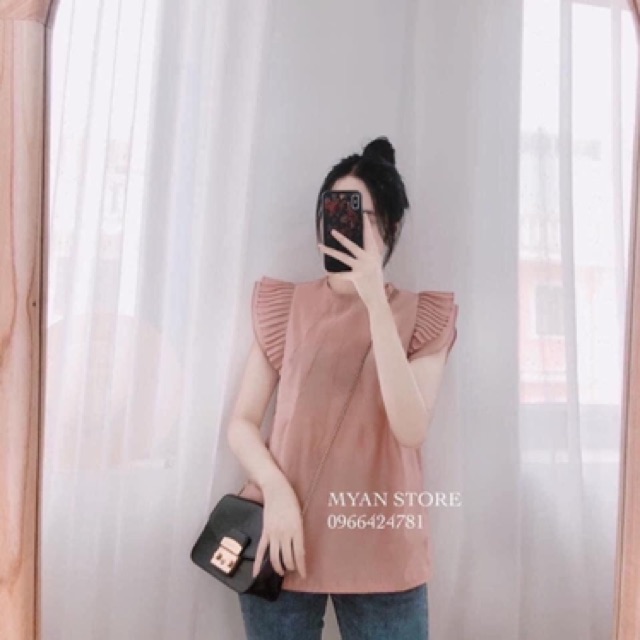 Áo cánh tiên tay xếp li