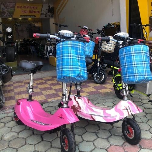 Xe Điện Mini E-Scooter Plus 8 inch - Xe có giảm xóc - BH 1 đổi 1 trong 12 tháng