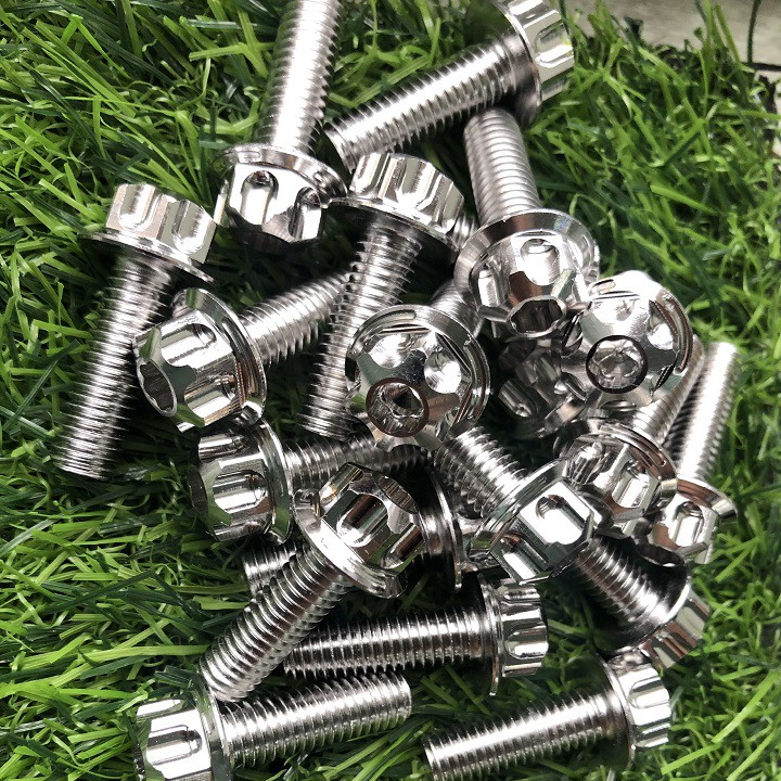 Ốc inox [MẪU MỚI SALAYA VN] -  8li25 (m8x25) - 8li3 (m8x30) - 8i4 (m8x40) - gắn cho nhiều loại xe.