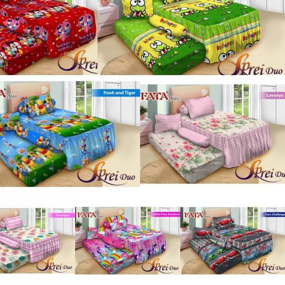 Bộ Chăn Ga Vỏ Gối 120x200 Họa Tiết Hình Mickey / Lol / Doraemon / Red Paris / Spiderman / Spongebob / Cầu Vồng / Cầu Vồng / Bọt Biển Độc Đáo