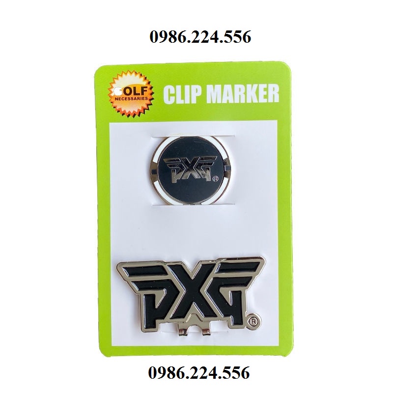 Mác bóng golf clip marker đánh dấu vị trí kẹp mũ nam châm từ tính MB010
