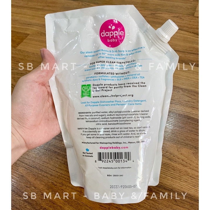 Nước rửa bình DAPPLE BABY 1L