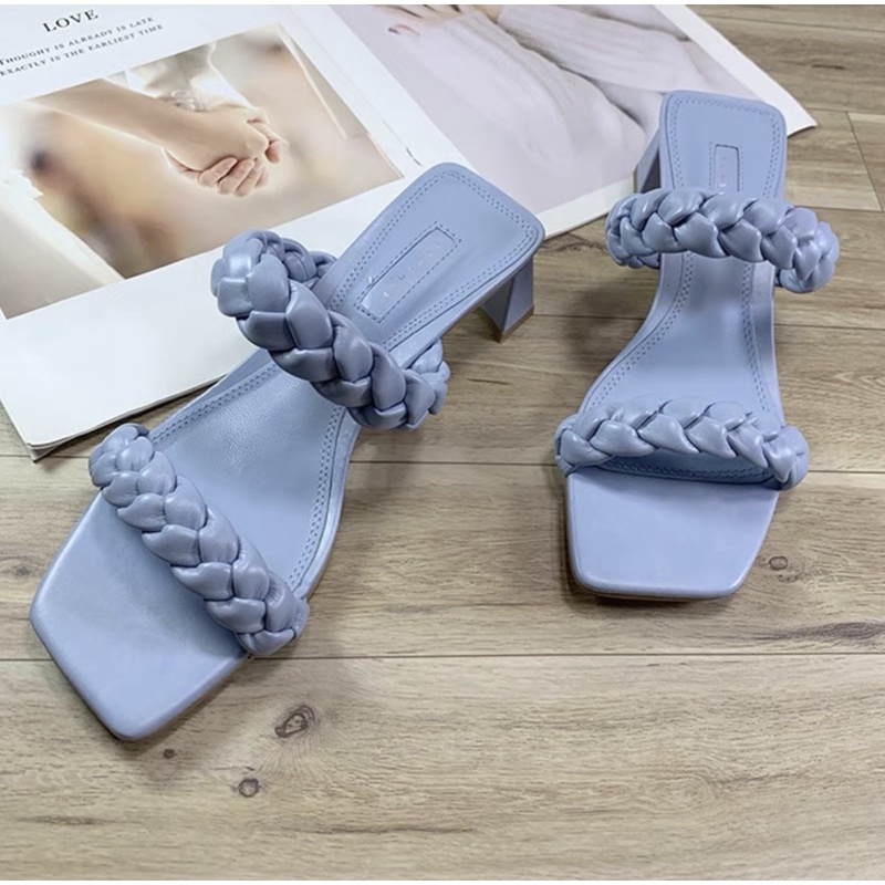 Giầy đan đế vuông