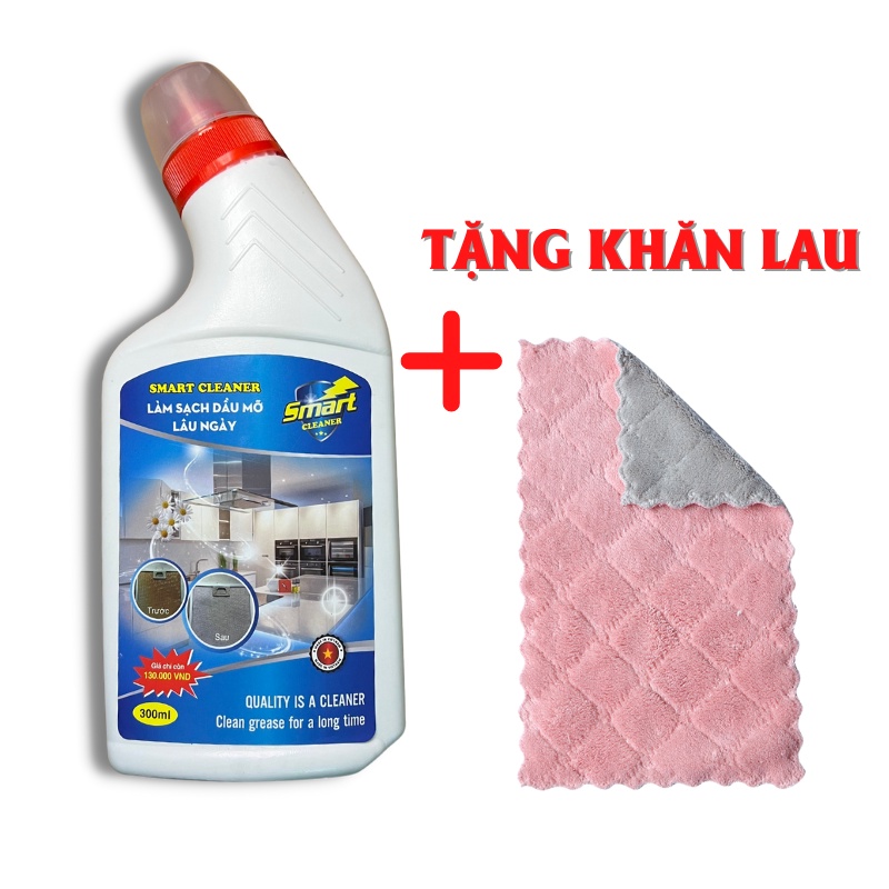 Nước Tẩy Rửa Làm Sạch Dầu Mỡ Smart Clean Tẩy Sạch Dầu Mỡ Tẩy Bếp Ga Tường Nấu Ăn Lò Vi Sóng Siêu Sạch An Toàn