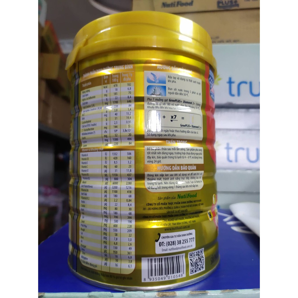 Sữa bột Grow Plus+ Diamond số 1+ và 2+ 850g