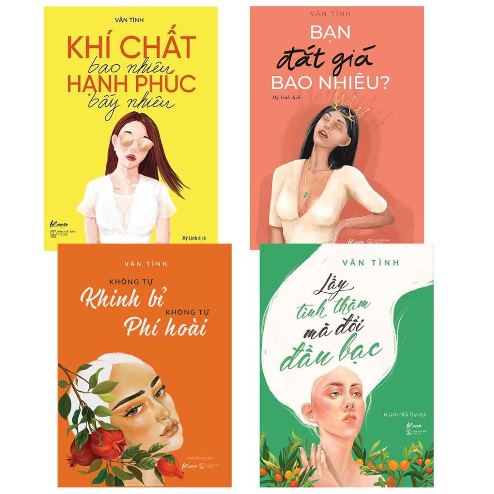 Sách - Bạn Đắt Giá Bao Nhiêu+ Khí Chất Bao Nhiêu Hạnh Phúc+ Lấy Tình Thâm Mà Đổi+ Không Tự Khinh Bỉ (Combo,lẻ)