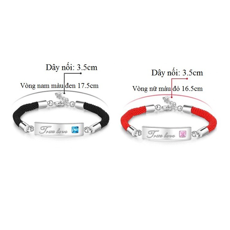 Vòng tay đôi nam nữ True Love cực xinh- LT78