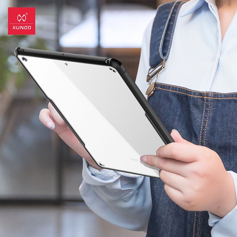 Ốp lưng XUNDD iPad 10.2 inch/ iPad Gen 9/8/7, Mặt lưng trong, Viền TPU, Chống sốc