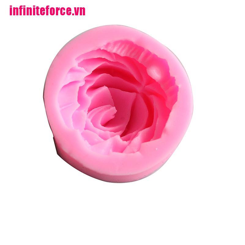 Khuôn Làm Bánh Chất Liệu Silicone Tự Làm Hình Hoa Hồng 3d