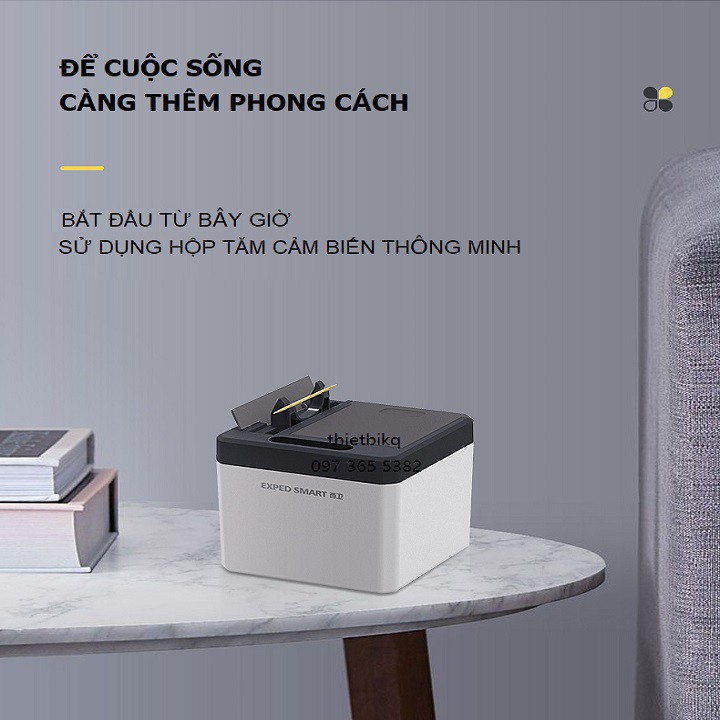 Hộp để tăm cảm biến hồng ngoại, tự động lấy tăm thông minh