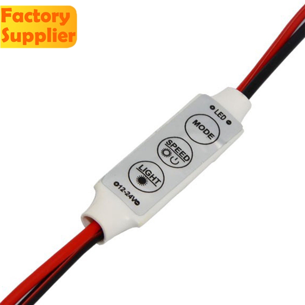 Bộ điều chỉnh đèn led Pcbfun mini 3 nút bấm 12v 3528 5050