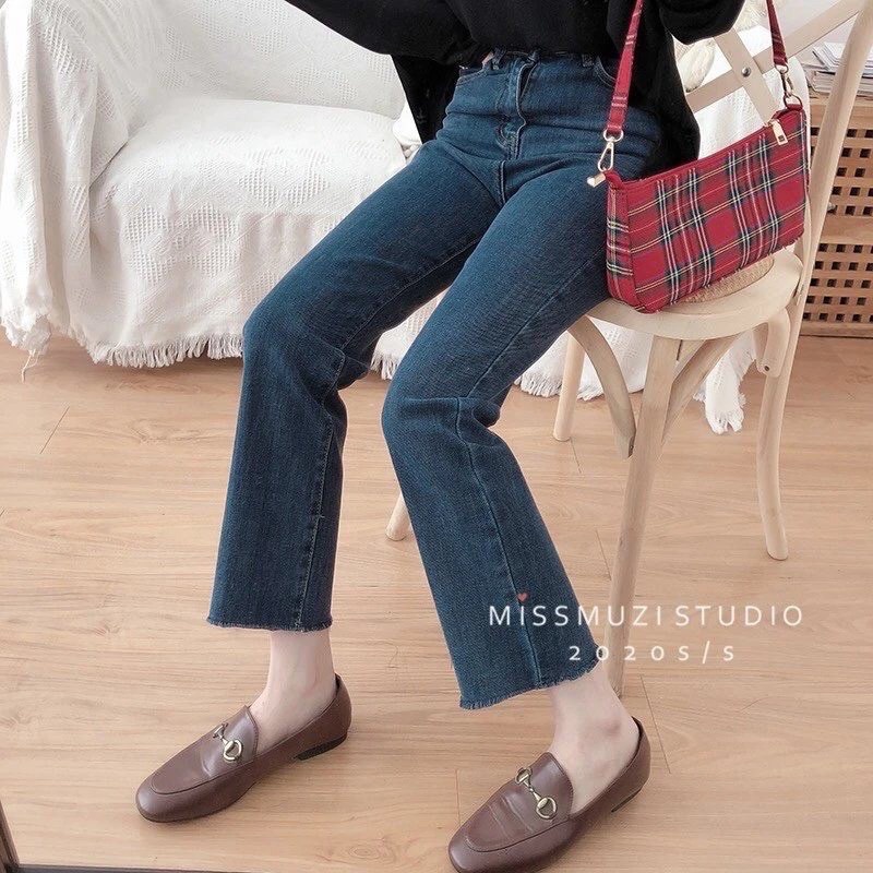 Quần jeans nữ ống đứng mã 3691 hàng quảng châu FANEGU
