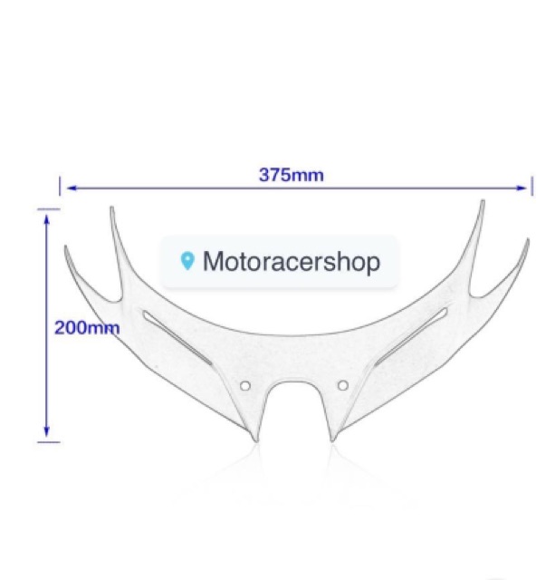 Cánh gió độ cho Ninja 400 kawasaki