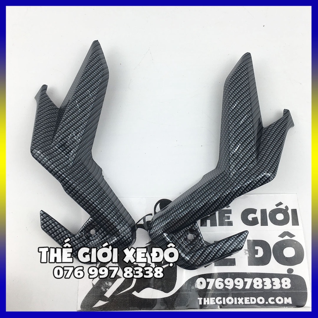 Ốp gác chân sau AB 160 125 cc 2023 cacbon - phụ kiện đồ chơi ốp carbon Air Blade