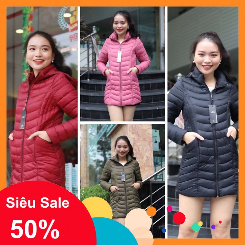 SALE Xả Hàng - Áo Phao Siêu Nhẹ dáng dài VNXK xịn⭐️ -A23 -01 ↺ : `