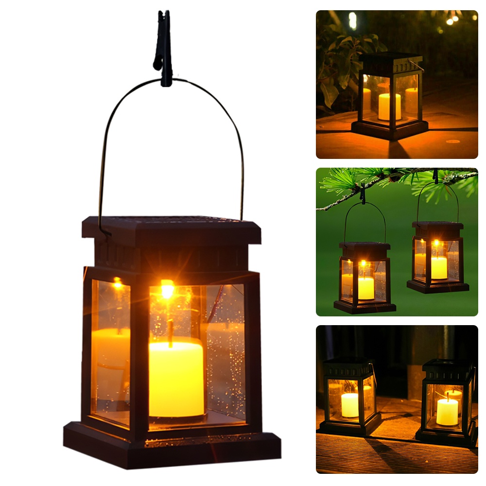 Đèn LED Năng Lượng Mặt Trời Chống Thấm Nước Hình Đèn Lồng Treo Trang Trí Sân Vườn/Vườn/Giáng Sinh