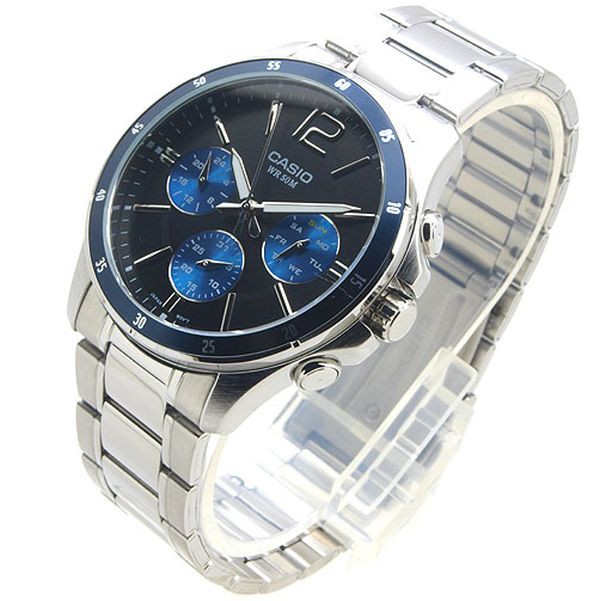 Đồng hồ nam Casio chính hãng MTP-1374, dây kim loại | BigBuy360 - bigbuy360.vn
