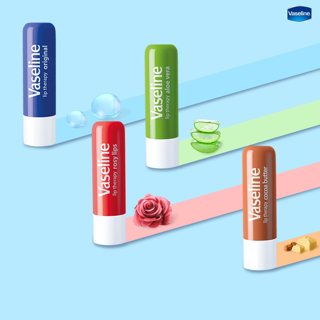 Son Dưỡng Vaseline Thỏi - Son Dưỡng Môi Vaseline Lip Therapy Dưỡng Ẩm 4.8g