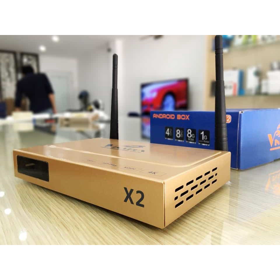 Vinabox X2 - Android tivi box chính hãng màu vàng