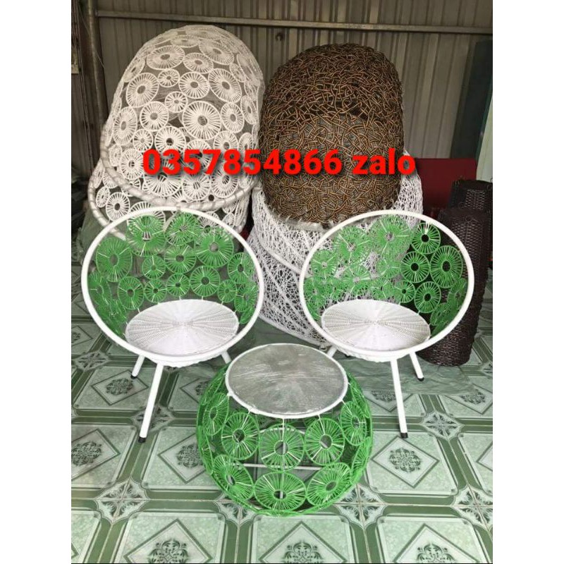 bàn ghế lồng chim