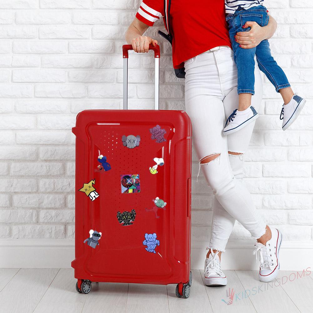 【Big Sale】64pcs Cartoon Car Trolley Case Sticker Waterproof Luggage Notebook Decals