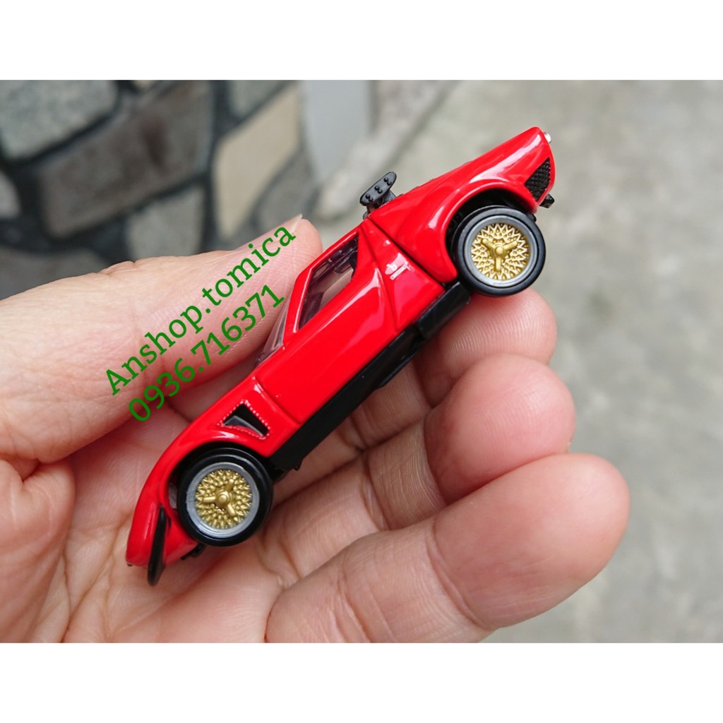Mô hình xe Lambor premium màu đỏ tomica Nhật Bản