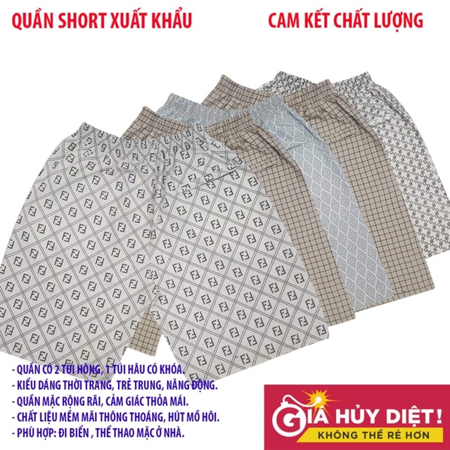 Quần đùi nam kẻ sọc