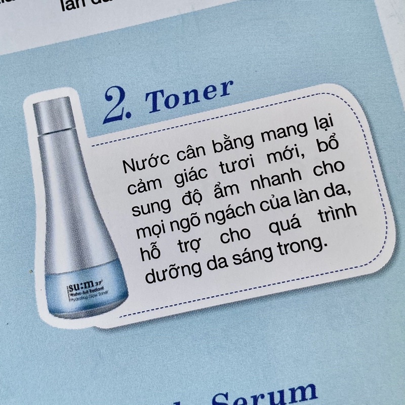 10 lọ Nước hoa hồng sum water full radiant dưỡng chống lão hoá 5ml