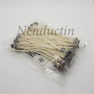 10 Bấc nến 15,5cm,,13cm,9cm 100% cotton đức tín làm đèn cầy - bấc đã chuốt sáp sẵn