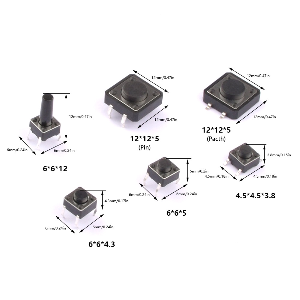 DIYMORE Bộ Công Tắc micro 25 Loại 125 5 tact Diy