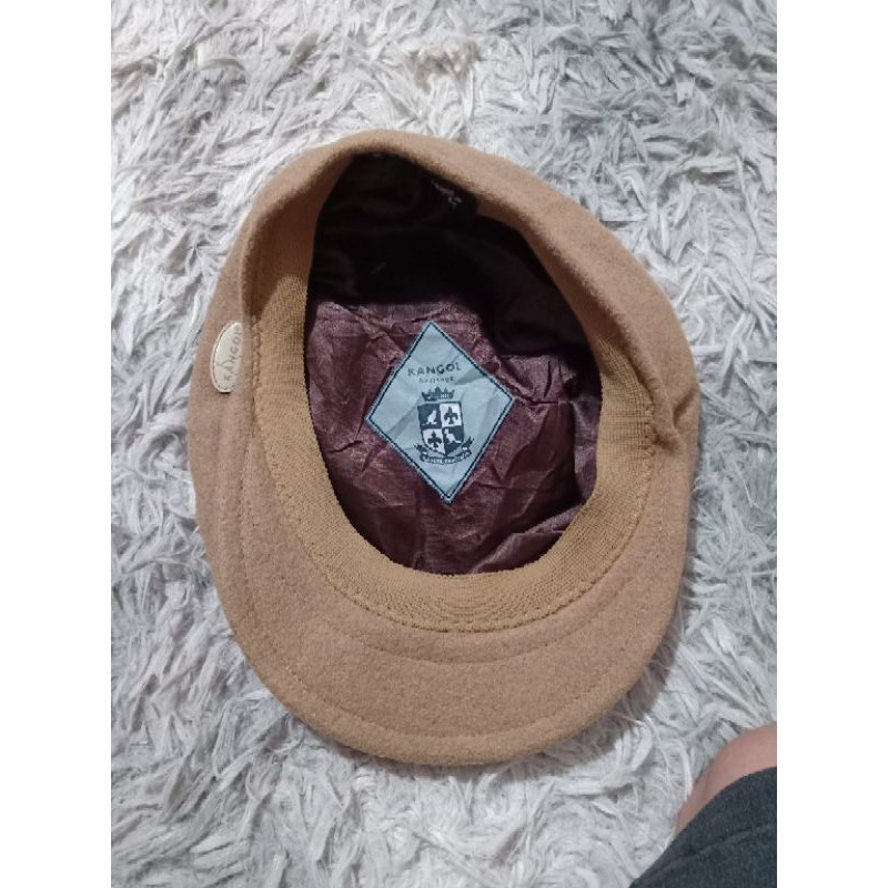 mũ nón beret bánh tiêu kangol nhung real authentic chính hãng