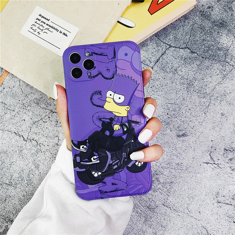 Ốp lưng IPhone cạnh vuông Simpson BVC 6/6plus/6s/6splus/7/7plus/8/8plus/x/xr/xs/11/12/13/14/pro/max/plus/promax BVC60