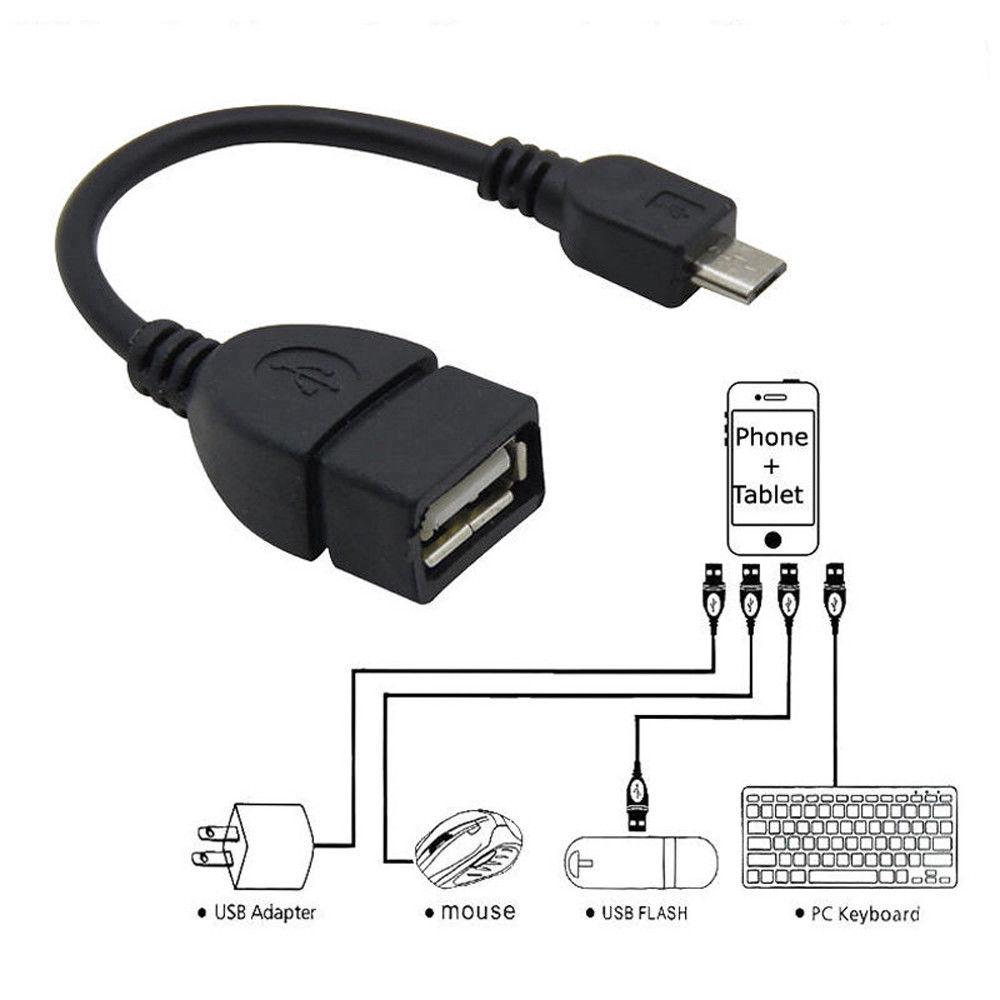 Dây cáp OTG chuyển đổi Micro USB sang USB 2.0 cho điện thoại Android , Tablet