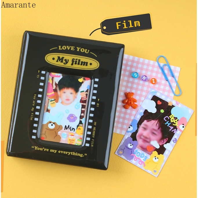 Album Ảnh 3 Inch 40 Ngăn PVC Mini Black Phong Cách Hollywood