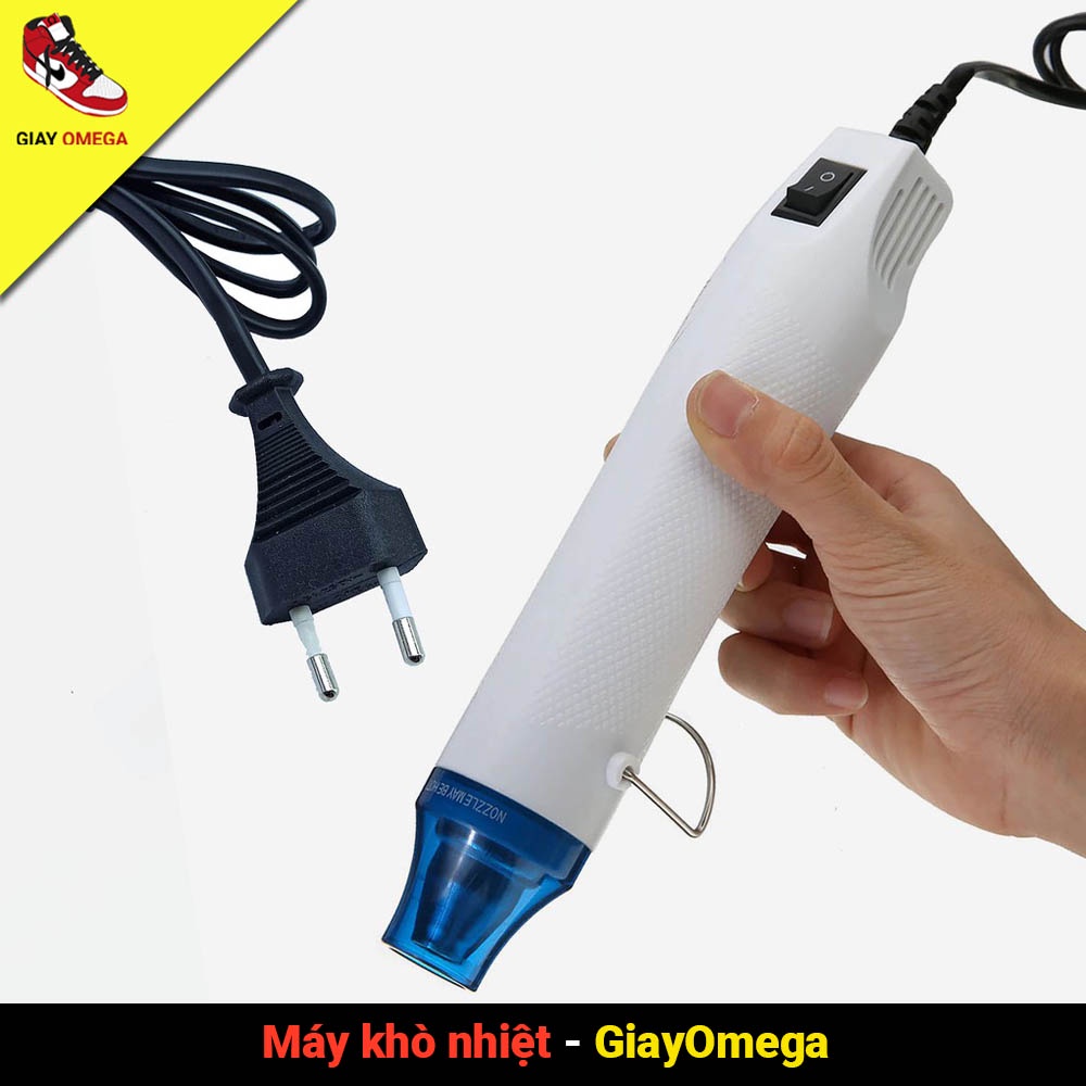Máy khò nhiệt mini cầm tay - Thổi khí nóng 200°C 300W 220V dán sole 3m, khò màng co, tem cao su, bột hàn