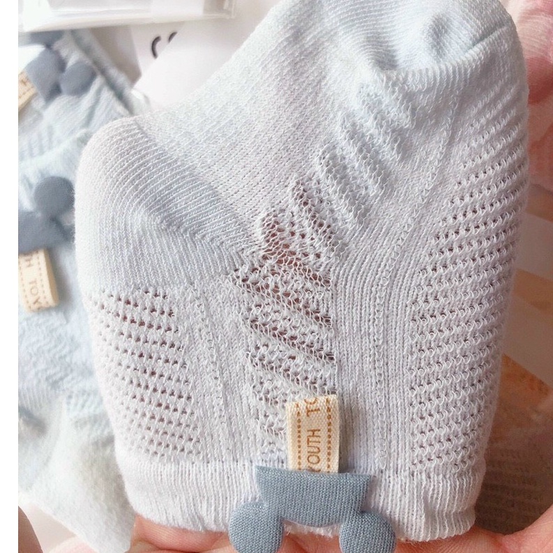 Tất lưới Micky xuất hàn cho bé, màu pastel siêu đẹp