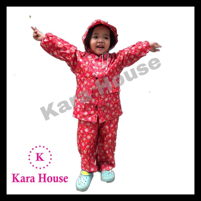 ÁO MƯA BỘ CHO BÉ VẢI DÙ CAO CẤP KARA HOUSE