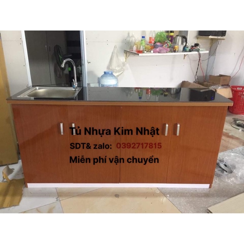 tủ bếp mini nhựa Đài Loan cao cấp freeship tphcm