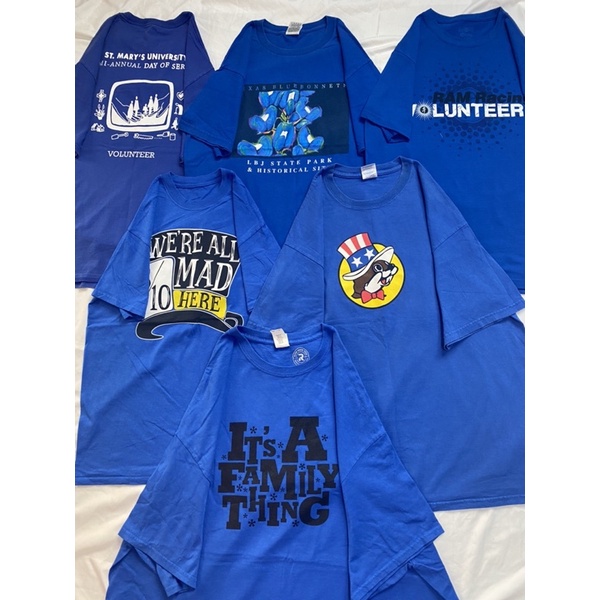 [Màu xanh coban-lẫn size] Áo thun Mỹ secondhand-2hand [được chọn mẫu,size]